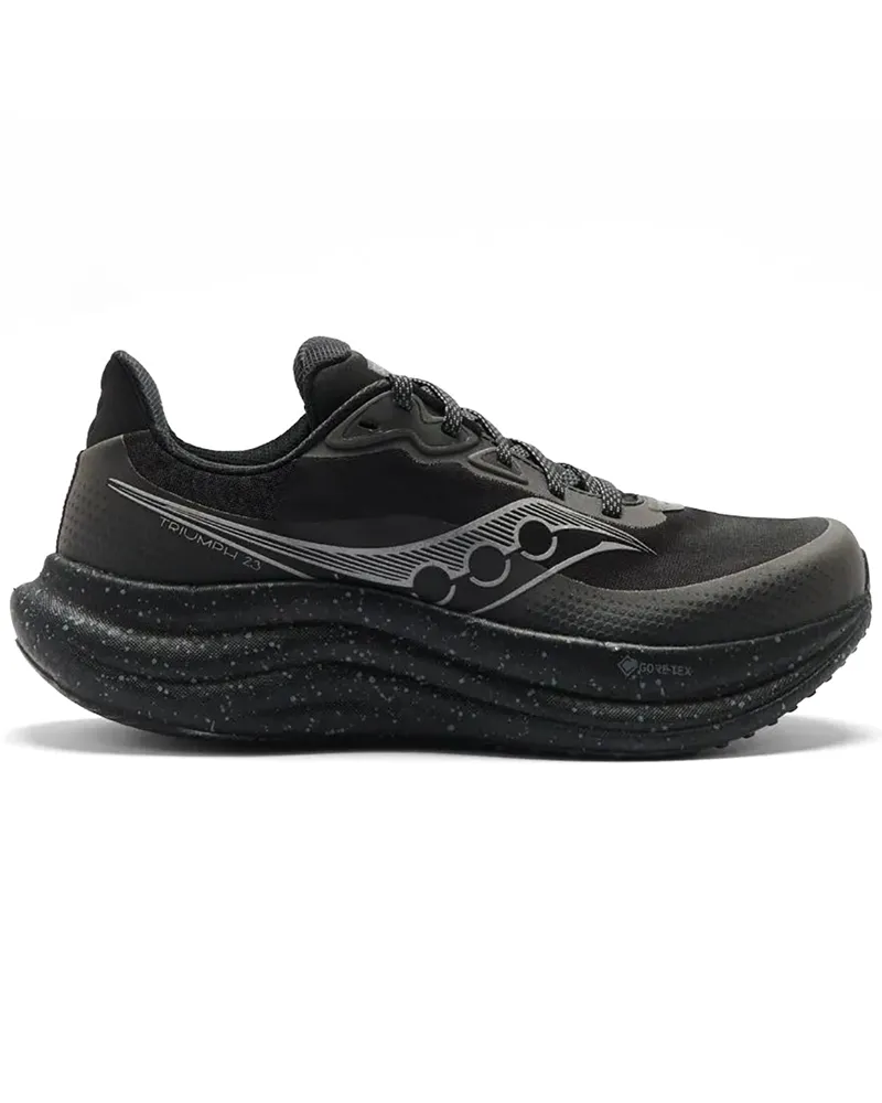 Saucony Triumph 23 GTX Gore-Tex Scarpe Running Donna, Triple Black