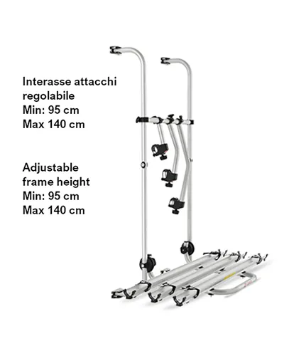 Fabbri Bici OK 3 Camper 95/140 - Hatchback Bike Racks