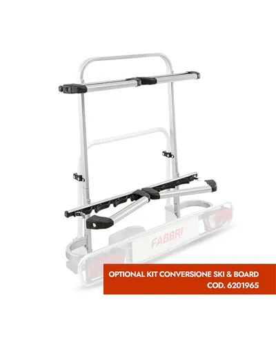 Fabbri Set Exclusive Ski & Board - Portabici da Gancio Traino