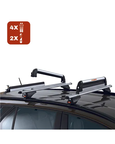 Fabbri Aluski & Board 5 Extensible - Roof Bars Ski Racks