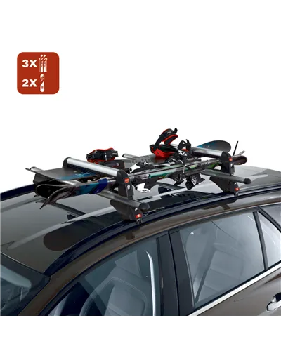 Fabbri Aluski & Board Universal 4 - Roof Bars Ski Racks