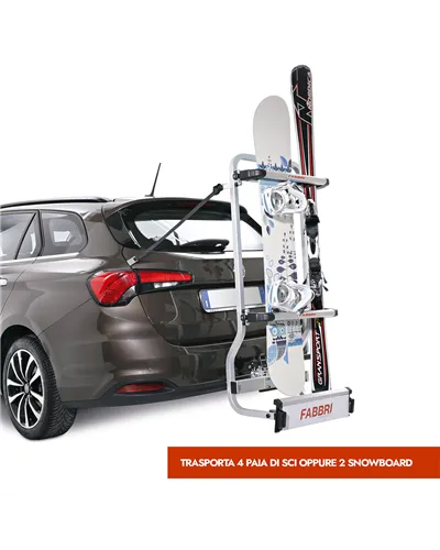 Fabbri Ski Pass Ski & Board - Towbar Ski Racks