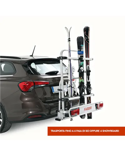 Fabbri Exclusive Ski & Board Sp.13/8 - Towbar Ski Racks