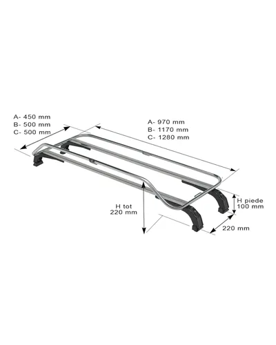 Fabbri Unispider C - Roof Bars