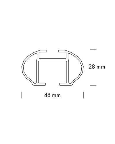 Fabbri Alu Viva 4 135 - Roof Bars