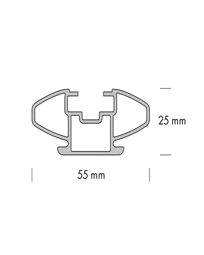 Fabbri Alu Viva 5 127 - Roof Bars