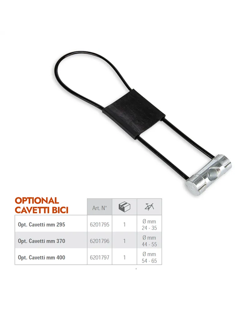 Fabbri Cavetto per Telaio Oversize - 295 mm - Portabici da Gancio Traino