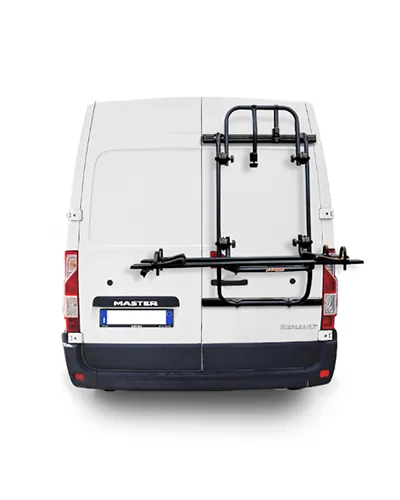 Fabbri Bici OK Camper Van - Double Side Black Renault Master 2018 > - Hatchback Bike Racks