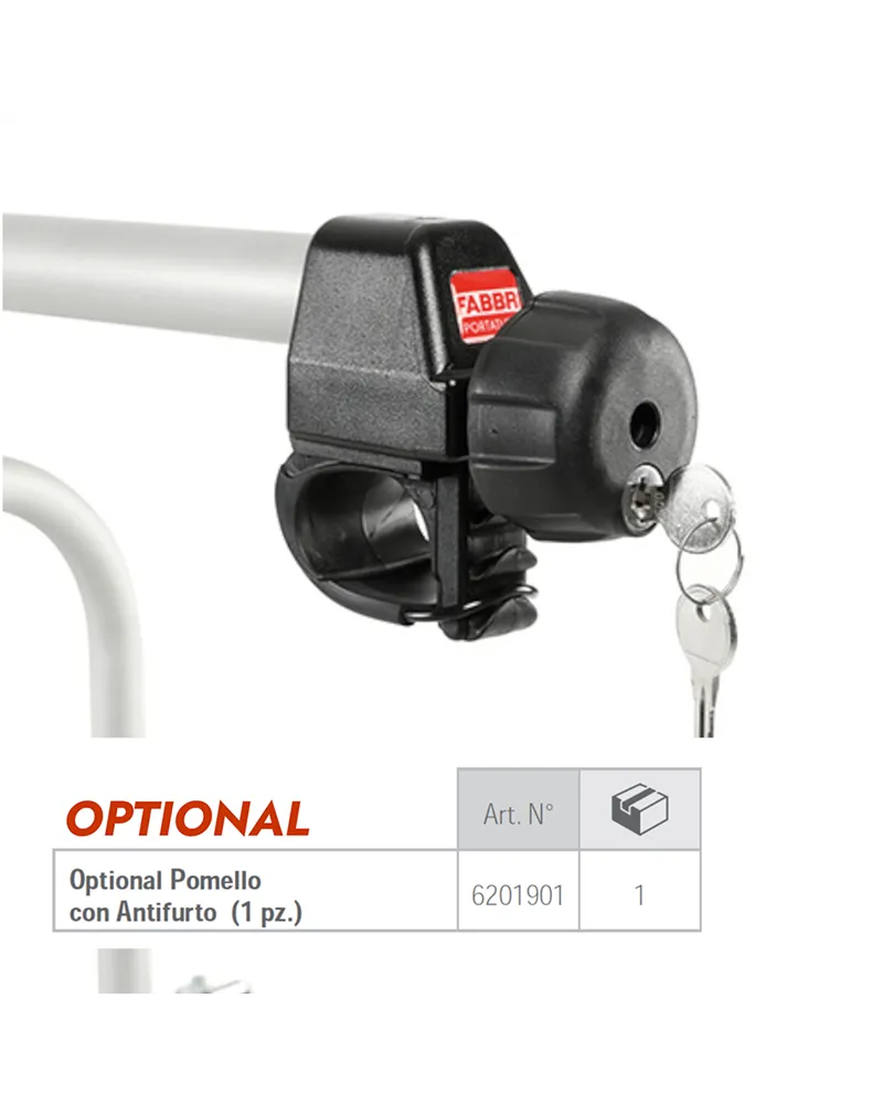 Fabbri Anti Theft Knob - Exclusive - Towbar Bike Racks