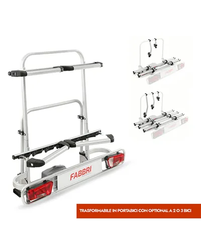 Fabbri Exclusive Ski & Board Sp.13/8 - Portasci da Gancio Traino