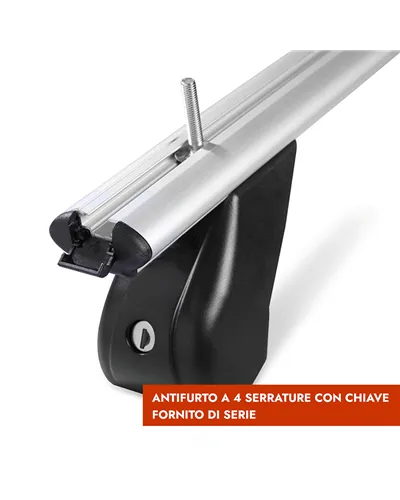 Fabbri Alu Viva 6 142 Standard Roof - Roof Bars