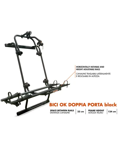 Fabbri Bici OK MTB Van/2 Crafter/Sprinter - Black - Hatchback Bike Racks