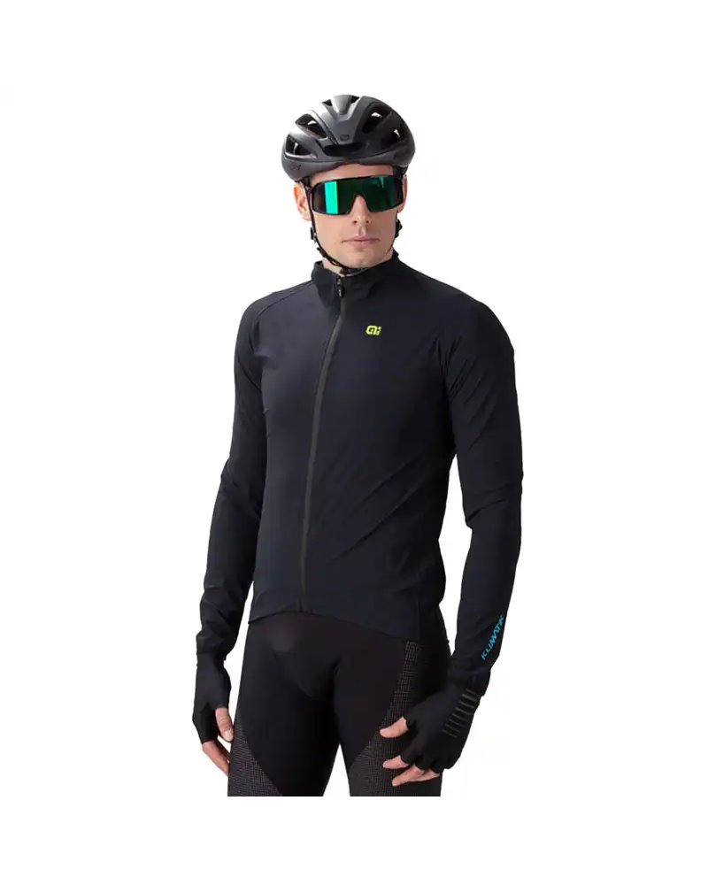 Alè Klimatik Racing Men's Waterproof Cycling Jacket, Black
