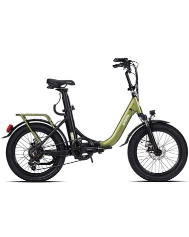 Brera e-Bike Buggy e-Urban 20" Shimano 6v 378Wh Pieghevole, Verde Opaco
