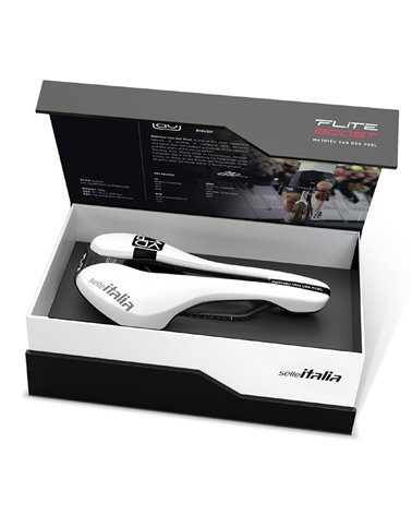 Selle Italia Bicycle Saddle Flite Boost Kit Carbon Superflo MVDP Custom, White