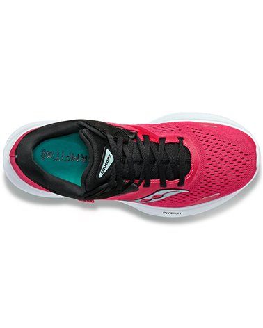 Saucony Ride 16 Women's Running Shoes, Rose/Black