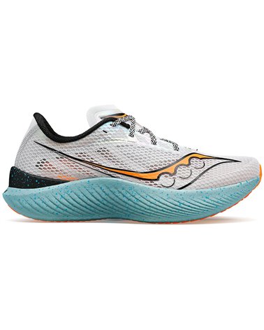 Saucony Endorphin Pro 3 Men's Running Shoes, Fog/ViZiOrange