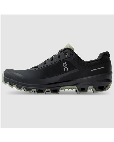 On Cloudventure Men's Trail Running Shoes, Black/Reseda