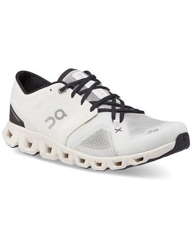 On Cloud X 3 Men's Running Shoes, Ivory/Black