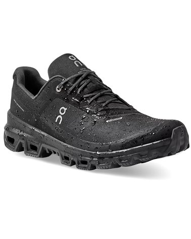 On Cloudventure Waterproof Men's Trail Running Shoes, Black