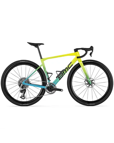 BMC Kaius 01 One Sram Red XPLR AXS 13v, Acid Yellow/River Blue MY26
