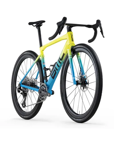 BMC Kaius 01 One Sram Red XPLR AXS 13v, Acid Yellow/River Blue MY26