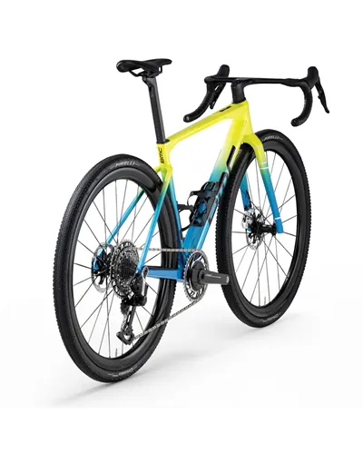 BMC Kaius 01 One Sram Red XPLR AXS 13v, Acid Yellow/River Blue MY26
