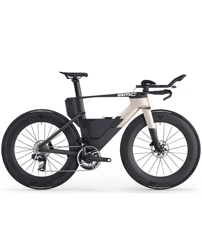 BMC Speedmachine 01 One Sram Red AXS 12v, Carbon/Dust Gold MY26