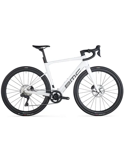 BMC Roadmachine 01 AMP One e-Bike Shimano Ultegra Di2 12sp - TQ-HPR60 360Wh, Metallic White MY26