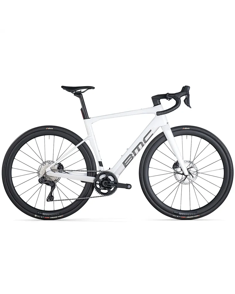 BMC Roadmachine 01 AMP One e-Bike Shimano Ultegra Di2 12sp - TQ-HPR60 360Wh, Metallic White MY26