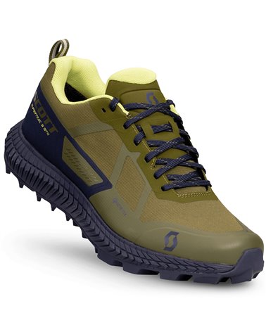 Scott Supertrac 3 GTX Gore-Tex Men's Trail Running Shoes, Fir Green/Dark Blue