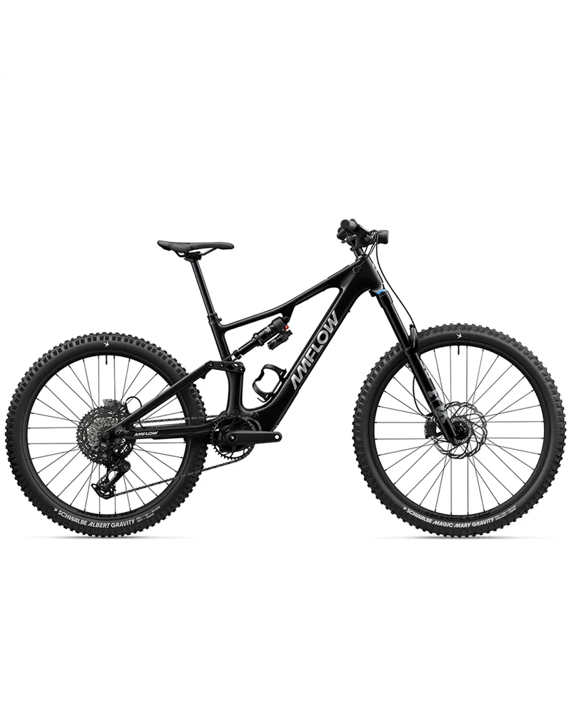 Amflow PX Carbon Mullet 27.5/29 Sram Eagle S1000 Eagle 12sp Avinox M2S - 700Wh e-Bike, Phantom Black