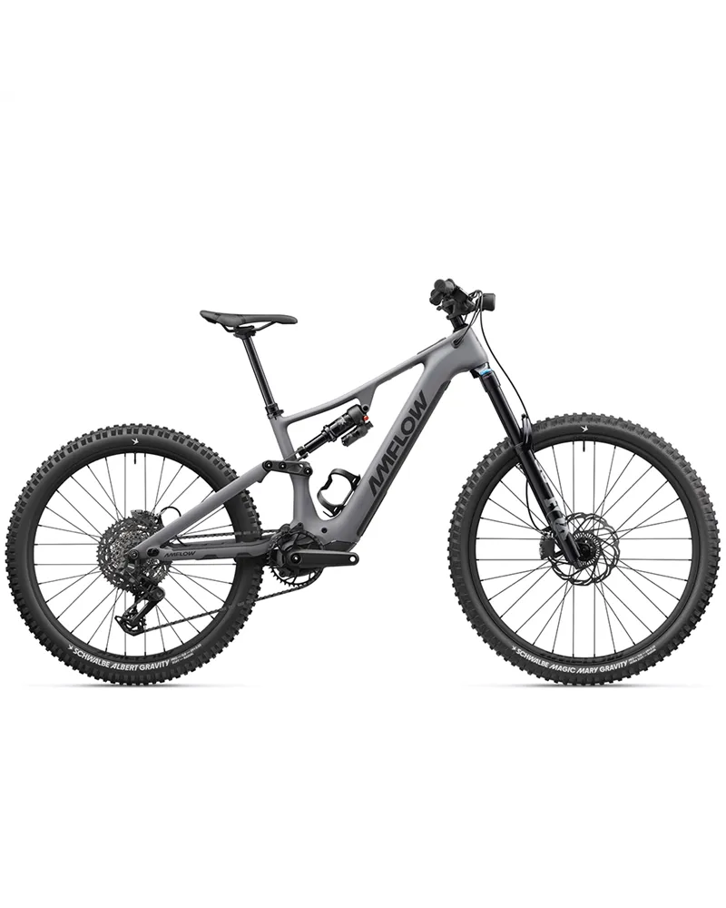 Amflow PR Carbon Pro Mullet 27.5/29 Sram S1000 Eagle 12sp Avinox M2S - 800Wh e-Bike, Basalt Grey