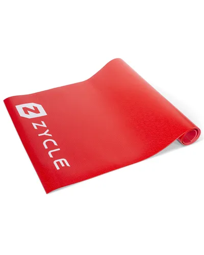 Zycle Tappetino Arrotolabile per Rulli Allenamento, Rosso