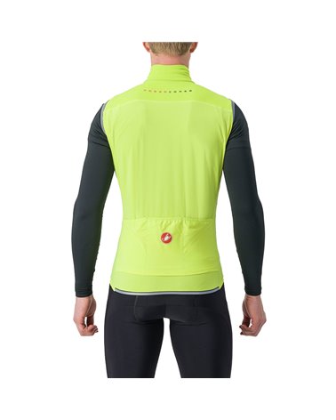 Castelli Perfetto RoS 2 GTX Gore-Tex Infinium Windstopper Men's Cycling Vest, Electric Lime