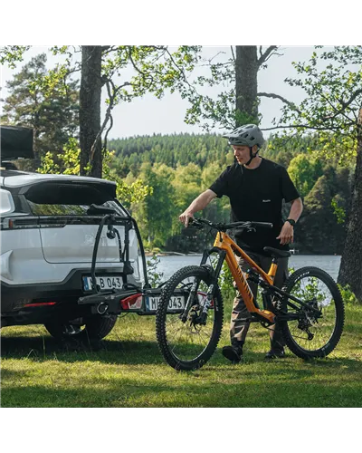 Thule VeloSpace XT 2 938 13 Pin Plug Towbar Bike Rack, Black (2 Bikes)