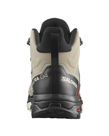 Salomon X Ultra 4 Mid GTX Gore-Tex Men's Trekking Boots, Vintage Khaki/Black/Burnt Henna