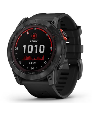 Garmin Fenix 7X Solar Edition Case 51mm GPS Watch Wrist-Based HR, Slate Gray/Black