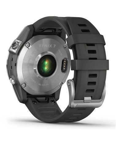 Garmin Fenix 7 Case 47mm GPS Watch Wrist-Based HR, Silver/Graphite