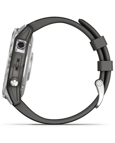 Garmin Fenix 7 Case 47mm GPS Watch Wrist-Based HR, Silver/Graphite