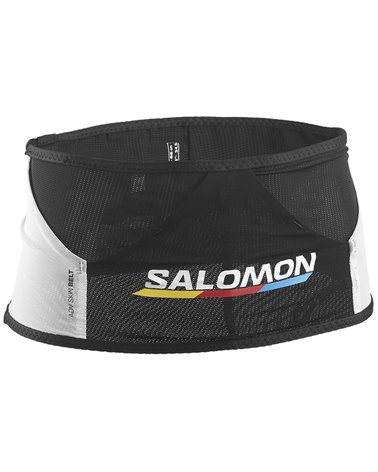 Salomon ADV Skin Race Flag Running Belt, Black/White
