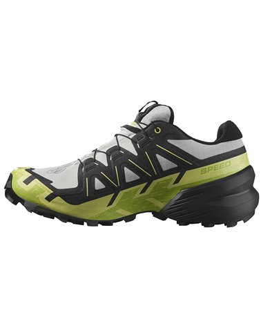 Salomon Speedcross 6 GTX Gore-Tex Men's Trail Running Shoes, Lunar Rock/Black/Sunny Lime