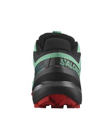 Salomon Speedcross 6 Women's Trail Running Shoes, Black/Biscay Green/Fiery Red