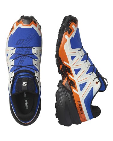 Salomon Speedcross 6 Men's Trail Running Shoes, Lapis Blue/Black/Scarlet Ibis