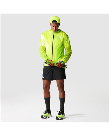 The North Face Summit Superior Men's Windproof Packable Running Jacket, LED Yellow