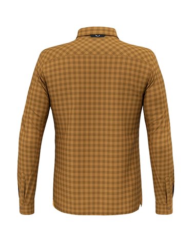 Salewa Puez Dry Camicia Maniche Lunghe Uomo, Golden Brown