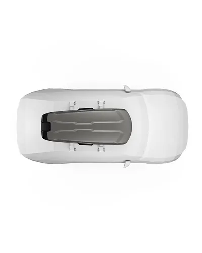 Thule Vector M Box da Tetto 360 Litri Doppia Apertura, Titanio Opaco