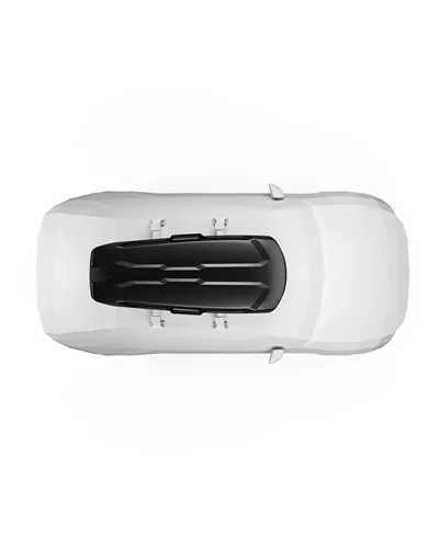 Thule Vector M Box da Tetto 360 Litri Doppia Apertura, Nero Metallizzato
