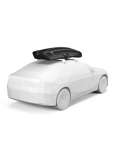Thule Vector L Roof-Mounted Cargo Box 430 Liters Dual-Side, Black Metallic