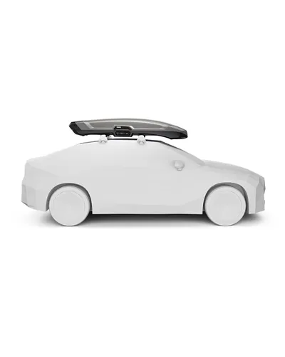 Thule Vector Alpine Box da Tetto 380 Litri Doppia Apertura, Titanio Opaco